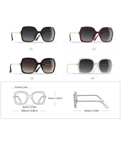 Luxury Women Sunglasses Women Fashion ladies Sun Glasses Female Gradient UV400 Eyewear Goggles - C2red - C118RWDQZYL $24.11 A...