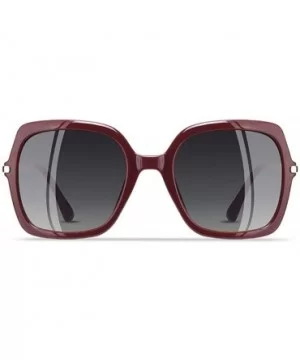 Luxury Women Sunglasses Women Fashion ladies Sun Glasses Female Gradient UV400 Eyewear Goggles - C2red - C118RWDQZYL $24.11 A...