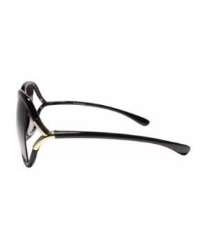 Womens Oversized Designer Retro Fashion Black Bifocal 2.50 Reading Sunglasses - CW195D3S43U $15.64 Oversized