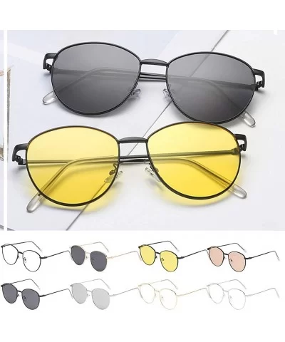 Fashion Man Women Sunglasses Glasses Vintage Retro Style Fashion Oversized Design Sunglasses UV Protection - B - CM19074KK3D ...