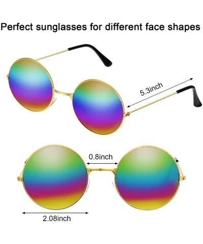 20 Pairs Hippie Sunglasses 60's Style Round Sunglasses and Heart-Shape Glasses - CP18ZDLDQ3X $23.04 Goggle