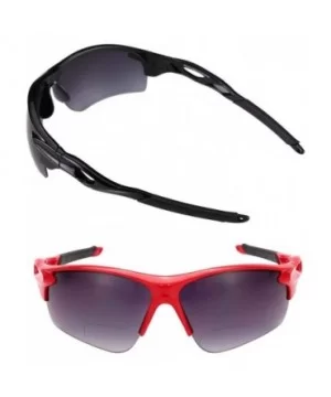 The Athlete" 2 Pair of Precision Sport Wrap Bifocal Unisex Sunglasses - Black and Red - C81924XN0E0 $20.89 Sport