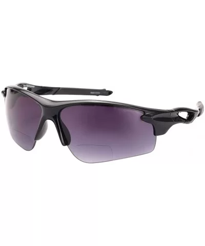 The Athlete" 2 Pair of Precision Sport Wrap Bifocal Unisex Sunglasses - Black and Red - C81924XN0E0 $20.89 Sport