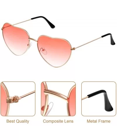 20 Pairs Hippie Sunglasses 60's Style Round Sunglasses and Heart-Shape Glasses - CP18ZDLDQ3X $23.04 Goggle