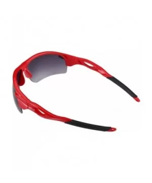 The Athlete" 2 Pair of Precision Sport Wrap Bifocal Unisex Sunglasses - Black and Red - C81924XN0E0 $20.89 Sport