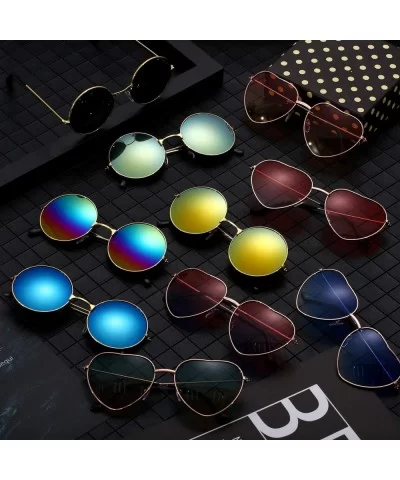 20 Pairs Hippie Sunglasses 60's Style Round Sunglasses and Heart-Shape Glasses - CP18ZDLDQ3X $23.04 Goggle