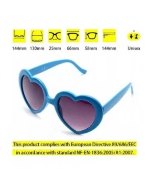 6 Neon Colors Heart Shape Party Favors Sunglasses - Multi Packs - 6-pack Blue - C918DA4GZLT $7.23 Aviator