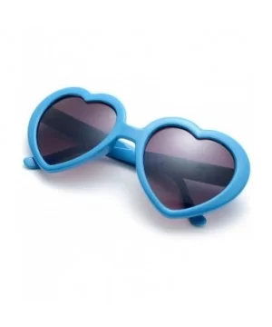 6 Neon Colors Heart Shape Party Favors Sunglasses - Multi Packs - 6-pack Blue - C918DA4GZLT $7.23 Aviator