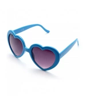 6 Neon Colors Heart Shape Party Favors Sunglasses - Multi Packs - 6-pack Blue - C918DA4GZLT $7.23 Aviator