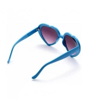 6 Neon Colors Heart Shape Party Favors Sunglasses - Multi Packs - 6-pack Blue - C918DA4GZLT $7.23 Aviator