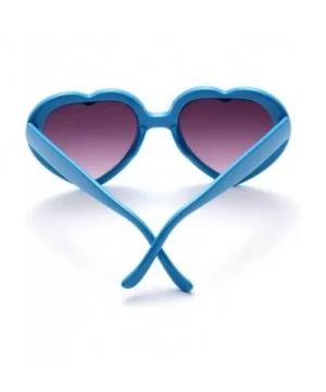 6 Neon Colors Heart Shape Party Favors Sunglasses - Multi Packs - 6-pack Blue - C918DA4GZLT $7.23 Aviator