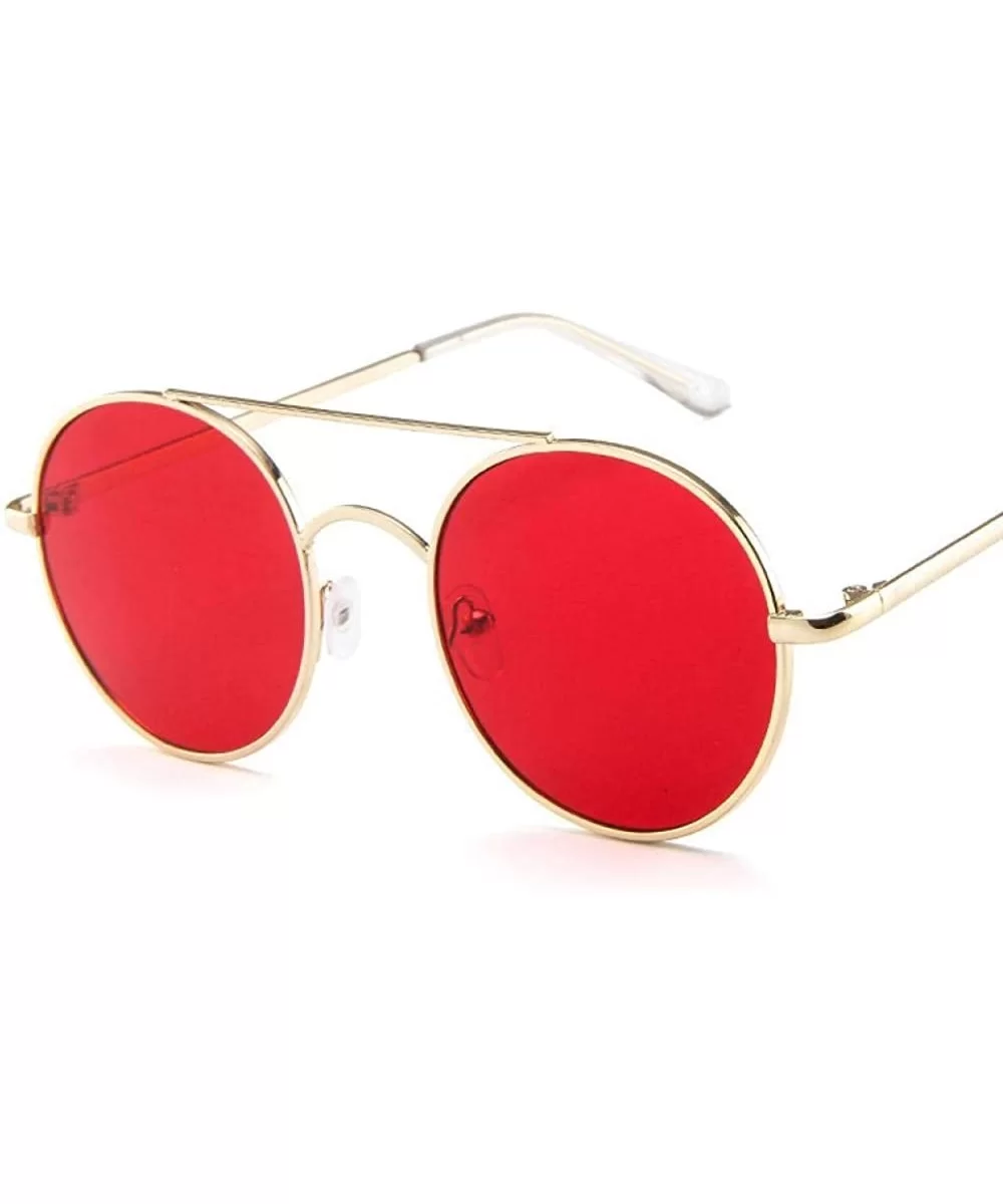 New Arrival 2019 Alloy Sunglasses Women Vintage Luxury Ocean Lens BlackGray - Goldred - CC18Y2NEOHQ $6.98 Aviator