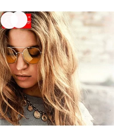 New Arrival 2019 Alloy Sunglasses Women Vintage Luxury Ocean Lens BlackGray - Goldred - CC18Y2NEOHQ $6.98 Aviator