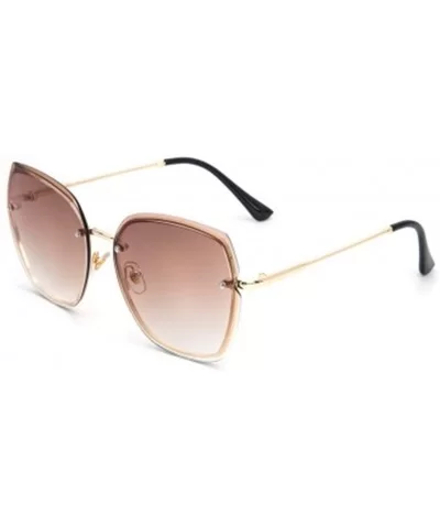 Square Sunglasses Large Frame Personality Fashion Sunglasses Men and Women Universal Glasses - 3 - CN1903YXC4O $28.11 Square