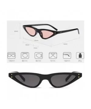 Women Retro Small Women Cat Eye Sunglasses Designer Shades Glasses - C3 - C618CMUTAWO $13.97 Goggle