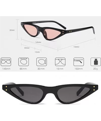 Women Retro Small Women Cat Eye Sunglasses Designer Shades Glasses - C3 - C618CMUTAWO $13.97 Goggle