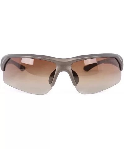 Polarized Sunglasses Protection Lightweight - 07-matt Brown Frame Brown Gradient Lens - CZ1967XIDR0 $16.24 Sport