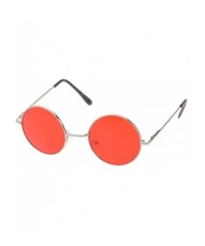 'Brentwood' Round Fashion Sunglasses - Red - CQ11ORPUFXD $5.92 Round