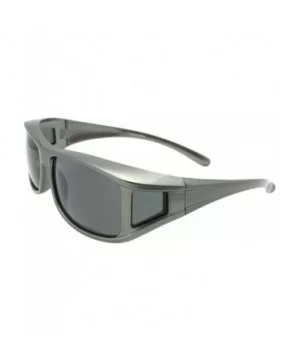 Silver Fox Gray Color Frame Fit Over Sunglasses F11 - C118RZDGAA5 $13.32 Wrap