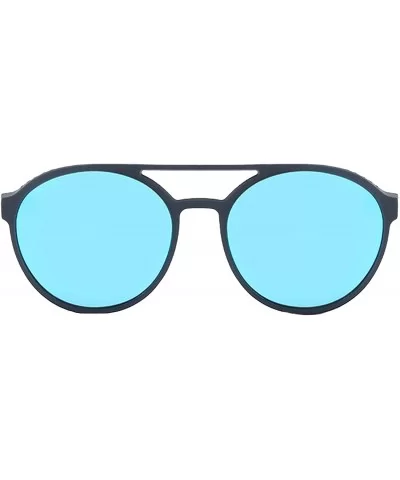 Fashion Sunglasses for Women Men Summer Beach Eyewear - Grey Frame+blue Lens - CC18Q7LNOUY $12.20 Round