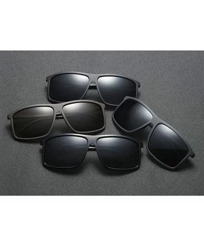 Fashion New Men's Polarized Sunglasses Brand Designer Fishing mirror Driving Glasses UV400 - Grey - C318TTKGLKU $8.65 Square