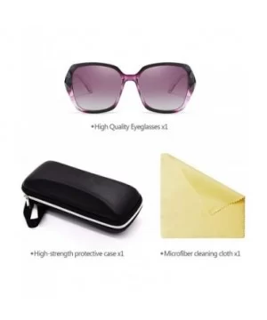 Classic Oversized Polarised Sunglasses for Womens Fashion Retro Glasses - Purple - CT18RQDX3HQ $8.15 Goggle