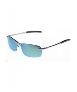 Men UV400 Rectangle Polaroid Sunglass Sport Fishing Driving Sun Glasses - Yellow - C6182Z2CARS $7.32 Goggle