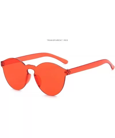 2019 Women Sunglasses Cat Eye Brand Designer glasses Integrated Eyewear Female summer - Red - CT18W39MH9T $11.58 Cat Eye