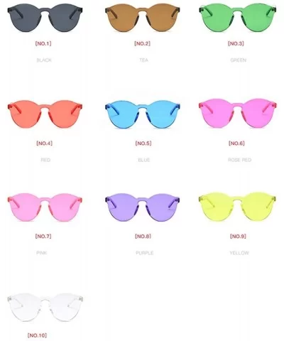 2019 Women Sunglasses Cat Eye Brand Designer glasses Integrated Eyewear Female summer - Red - CT18W39MH9T $11.58 Cat Eye