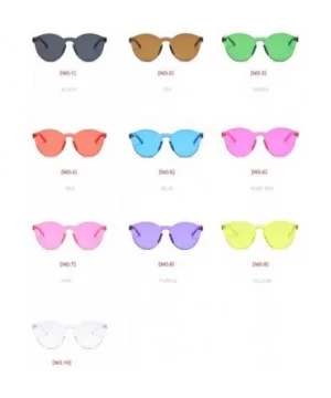 2019 Women Sunglasses Cat Eye Brand Designer glasses Integrated Eyewear Female summer - Red - CT18W39MH9T $11.58 Cat Eye