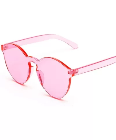 2019 Women Sunglasses Cat Eye Brand Designer glasses Integrated Eyewear Female summer - Red - CT18W39MH9T $11.58 Cat Eye