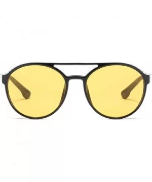 Women Mens Stylish Vintage Eyeglasses Retro Metal Round Circle Frame Sunglasses Outdoor Eyewear - Yellow - CH18RUZN2CZ $8.88 ...