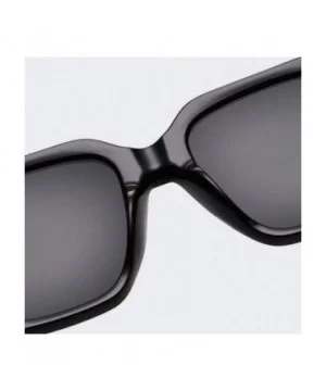 Womens Boyfriend Style Eyewear Oversize Horned Rim Thick Plastic Sunglasses - C - CV18NSKIGH5 $6.04 Oversized