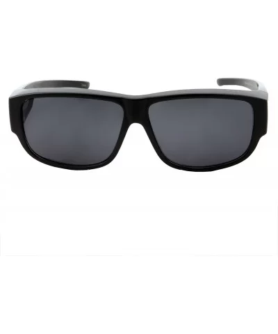 Women Polarized Fit Over Sunglasses - Less Bulky - Ladies Size - Slim Black - C918GL6YYKK $10.74 Wrap