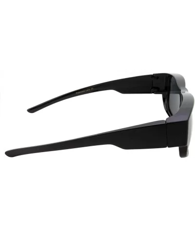 Women Polarized Fit Over Sunglasses - Less Bulky - Ladies Size - Slim Black - C918GL6YYKK $10.74 Wrap