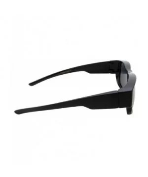 Women Polarized Fit Over Sunglasses - Less Bulky - Ladies Size - Slim Black - C918GL6YYKK $10.74 Wrap