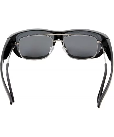 Women Polarized Fit Over Sunglasses - Less Bulky - Ladies Size - Slim Black - C918GL6YYKK $10.74 Wrap