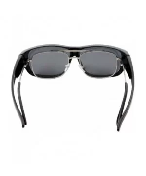 Women Polarized Fit Over Sunglasses - Less Bulky - Ladies Size - Slim Black - C918GL6YYKK $10.74 Wrap