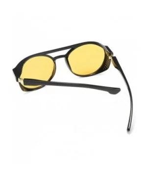 Women Mens Stylish Vintage Eyeglasses Retro Metal Round Circle Frame Sunglasses Outdoor Eyewear - Yellow - CH18RUZN2CZ $8.88 ...