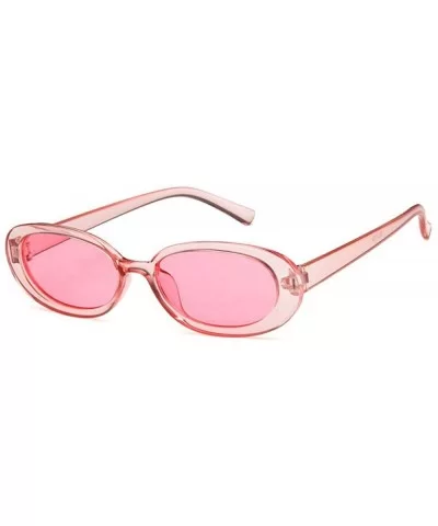 Sunglasses New Trend Personaltiy Small Oval Frame Travel Outdoor Stripe Sun 8 - 7 - CZ18YKUO0QG $6.44 Aviator