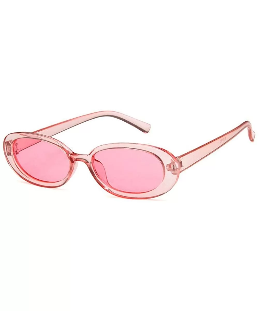 Sunglasses New Trend Personaltiy Small Oval Frame Travel Outdoor Stripe Sun 8 - 7 - CZ18YKUO0QG $6.44 Aviator