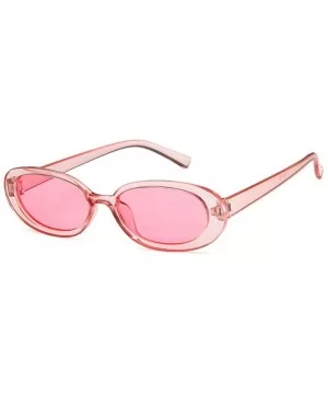 Sunglasses New Trend Personaltiy Small Oval Frame Travel Outdoor Stripe Sun 8 - 7 - CZ18YKUO0QG $6.44 Aviator