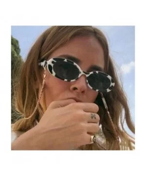 Sunglasses New Trend Personaltiy Small Oval Frame Travel Outdoor Stripe Sun 8 - 7 - CZ18YKUO0QG $6.44 Aviator