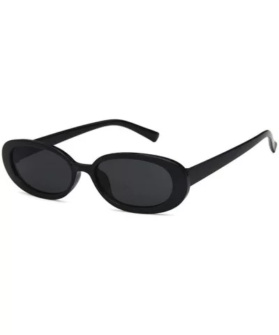 Sunglasses New Trend Personaltiy Small Oval Frame Travel Outdoor Stripe Sun 8 - 7 - CZ18YKUO0QG $6.44 Aviator