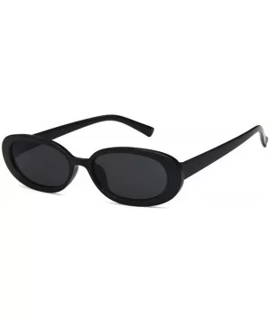 Sunglasses New Trend Personaltiy Small Oval Frame Travel Outdoor Stripe Sun 8 - 7 - CZ18YKUO0QG $6.44 Aviator