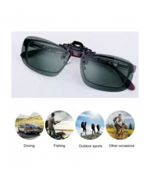 Unisex Polarized Clip-on Flip up Sunglasses Plastic Lenses Glasses Sports Driving Fishing Cycling Outdoor - CW11XP9QBZ3 $6.96...