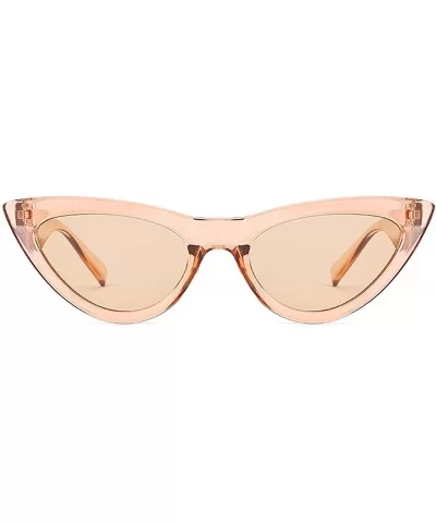 Retro Cat's Eye Sunglasses for Women PC AC UV 400 Protection Sunglasses - Brown - CV18SART3QO $8.70 Sport