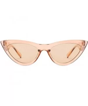 Retro Cat's Eye Sunglasses for Women PC AC UV 400 Protection Sunglasses - Brown - CV18SART3QO $8.70 Sport