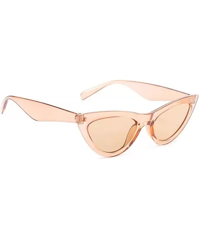 Retro Cat's Eye Sunglasses for Women PC AC UV 400 Protection Sunglasses - Brown - CV18SART3QO $8.70 Sport