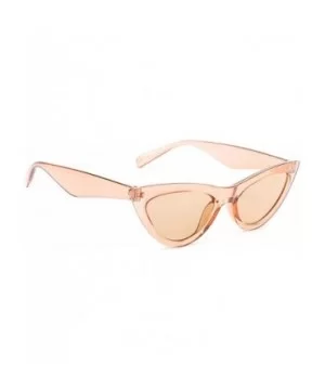 Retro Cat's Eye Sunglasses for Women PC AC UV 400 Protection Sunglasses - Brown - CV18SART3QO $8.70 Sport